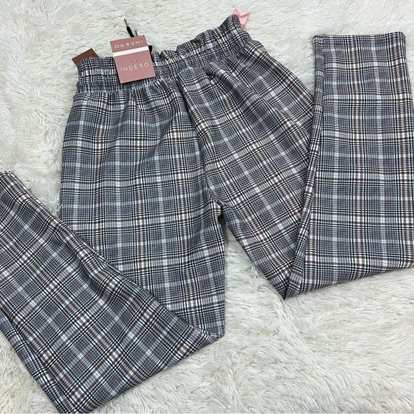 INDERO Houndstooth Stretch Trousers NWT woman’s size L/XL - Picture 7 of 11